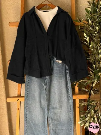 Black Button-Down Shirt 3-piece combo — view 2