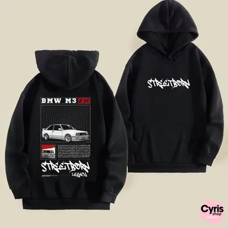 BMW M3 Graphic Hoodie – Performance Sedan Streetwear