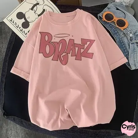 Bold Graffiti Tee – Dusty Pink Pop
