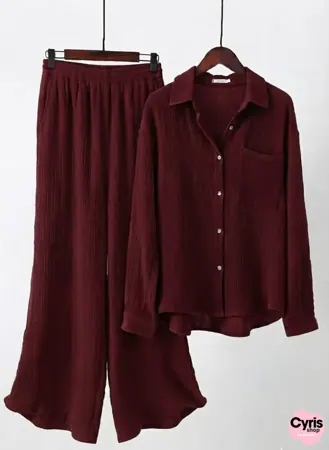 Burgundy Co-Ord Set