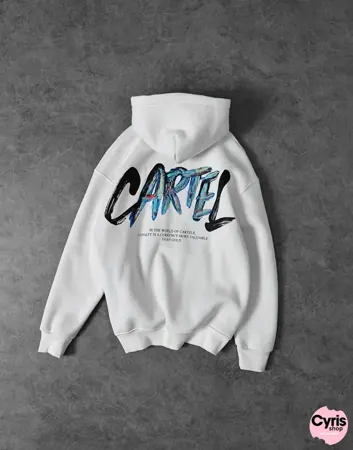 CARTEL Loyalty Statement Hoodie – White — view 5