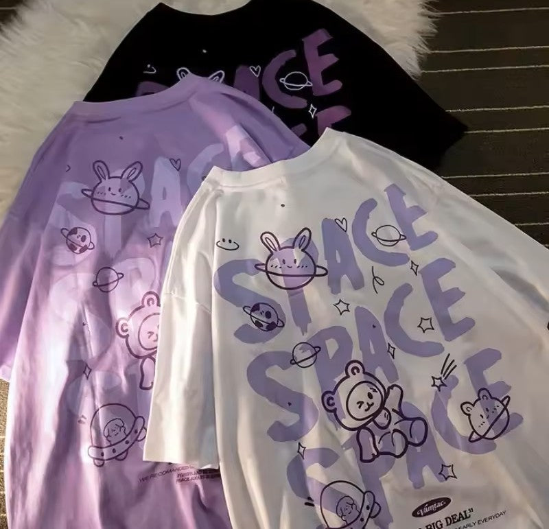 Cosmic Bear Graphic T-Shirt  Dreamy & Fun