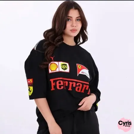 Ferrari Racing Tee -Black