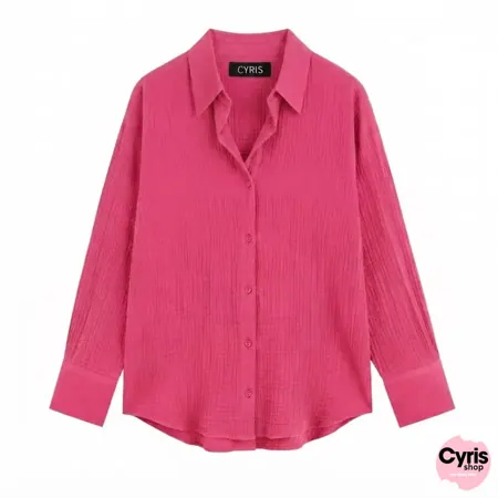Fuchsia pink Button-Down Shirt