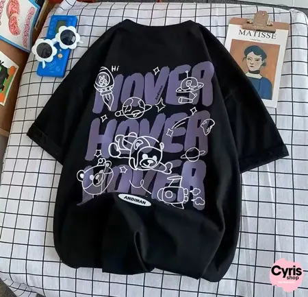 Hover Bear Graphic T-Shirt – Chill & Cozy — view 2