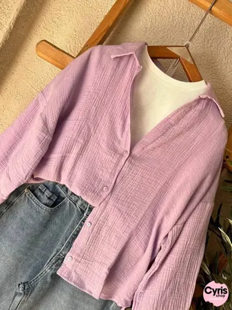 Lilac Button-Down Shirt 3-piece combo — view 2