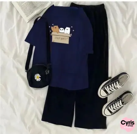 Midnight Bear Combo- Navy blue