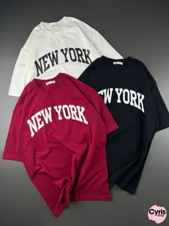 New York Statement Tee Pack – White, Red & Black