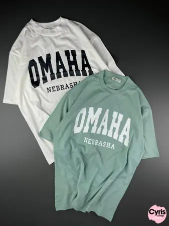 Omaha Comfort Fit Tees – White, Black & Mint