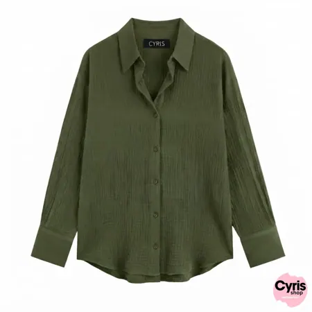 Olive green button-down Shirt
