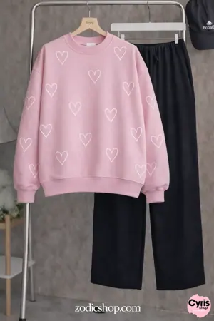 Plain Fleece Sweatshirt – Baby Pink