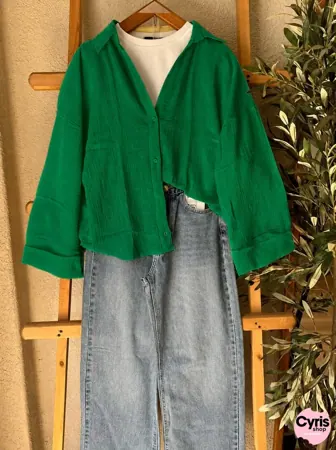Emerald Green Button-Down Shirt 3-piece combo