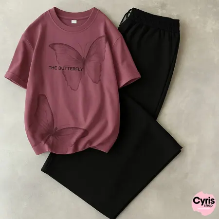 The Butterfly Quote (Maroon) Combo — view 2