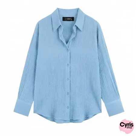 Sky blue Button-Down Shirt