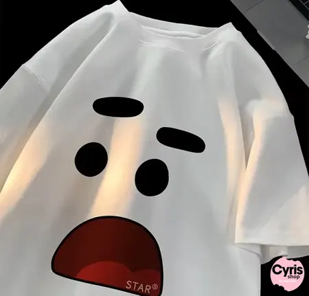 White- Cute Emoticon Tee