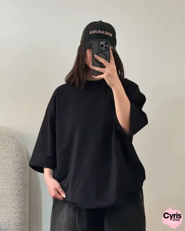 CYRIS Oversized Tee – Classic Black